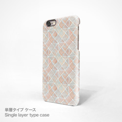 粉色和白色瓷磚圖案兼容所有 iPhone 型號智能手機保護殼 050 Wall 第5張的照片