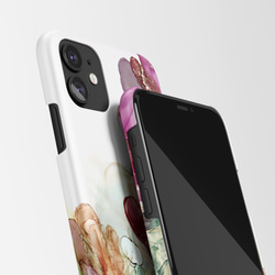 花卉圖案 iPhone 16 15 14 13 12 11 相容於所有型號防震版智慧型手機殼 S901 第4張的照片