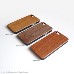 天然木材的木雕iPhone 11 / 11Pro兼容所有iPhone型號智能手機套002螺旋形 第4張的照片