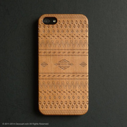 天然木材的木雕iPhone 11 / 11Pro兼容所有iPhone型號Smartphone Case 042 第1張的照片