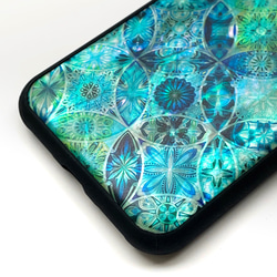 個人化天然貝殼 iPhone 15 手機殼相容於所有型號柔軟花卉藝術防震保護殼 008 第10張的照片
