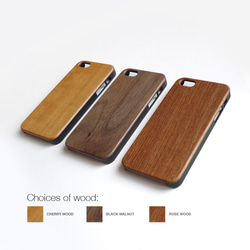 適用於天然木材iPhone 11 / 11Pro的木雕與所有iPhone型號兼容智能手機外殼樹形花紋 第5張的照片
