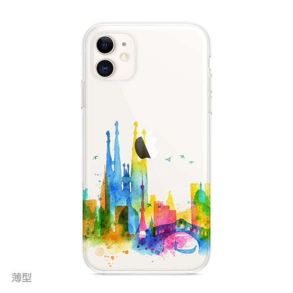 Barcelona☆iPhone 11 / Pro iPhone 全機種対応 耐衝撃型可 透明 ソフト ケース C119 3枚目の画像