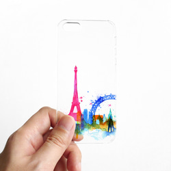 Paris⭐︎iPhone 11 / Pro iPhone 全機種対応 耐衝撃型可 透明 ソフト スマホケース　C120 5枚目の画像