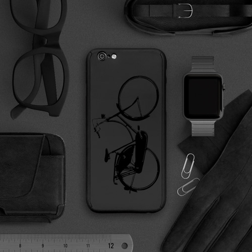 Apple iPhone 8 黒 画面ひび割れありスマホケース付き iPhone8