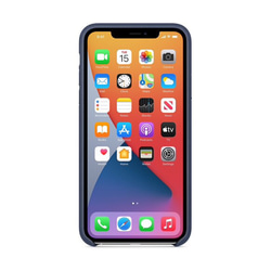 【名入れ無料】レザー 革 iPhone 11 / 11Pro iPhone全機種対応 スマホケース（ネイビー） 7枚目の画像