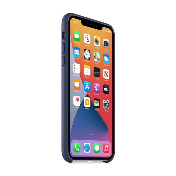 [免費輸入名稱]皮革皮革iPhone 11/11 Pro兼容所有iPhone型號智能手機皮套（海軍） 第8張的照片