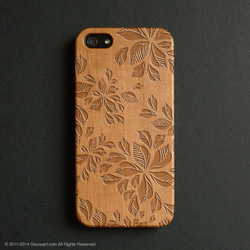 ★天然木木雕iPhone的銷售★6 / 6S案例041花 第1張的照片