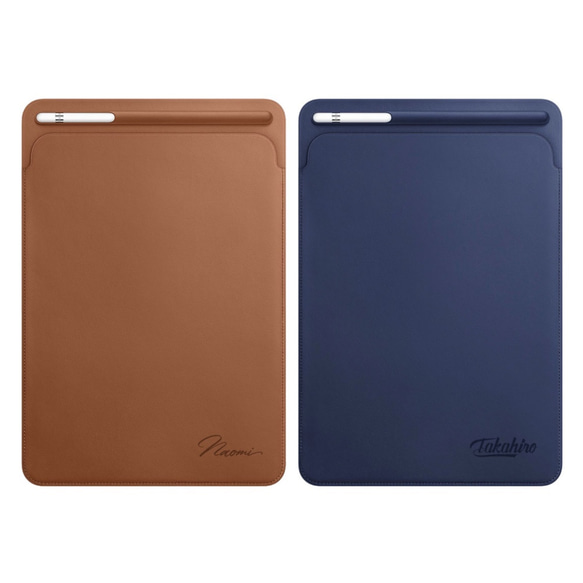 [輸入您的名字] PU Leather iPad Pro 10.5 / 12.9保護套（訂購生產）4種顏色可供選擇 第1張的照片