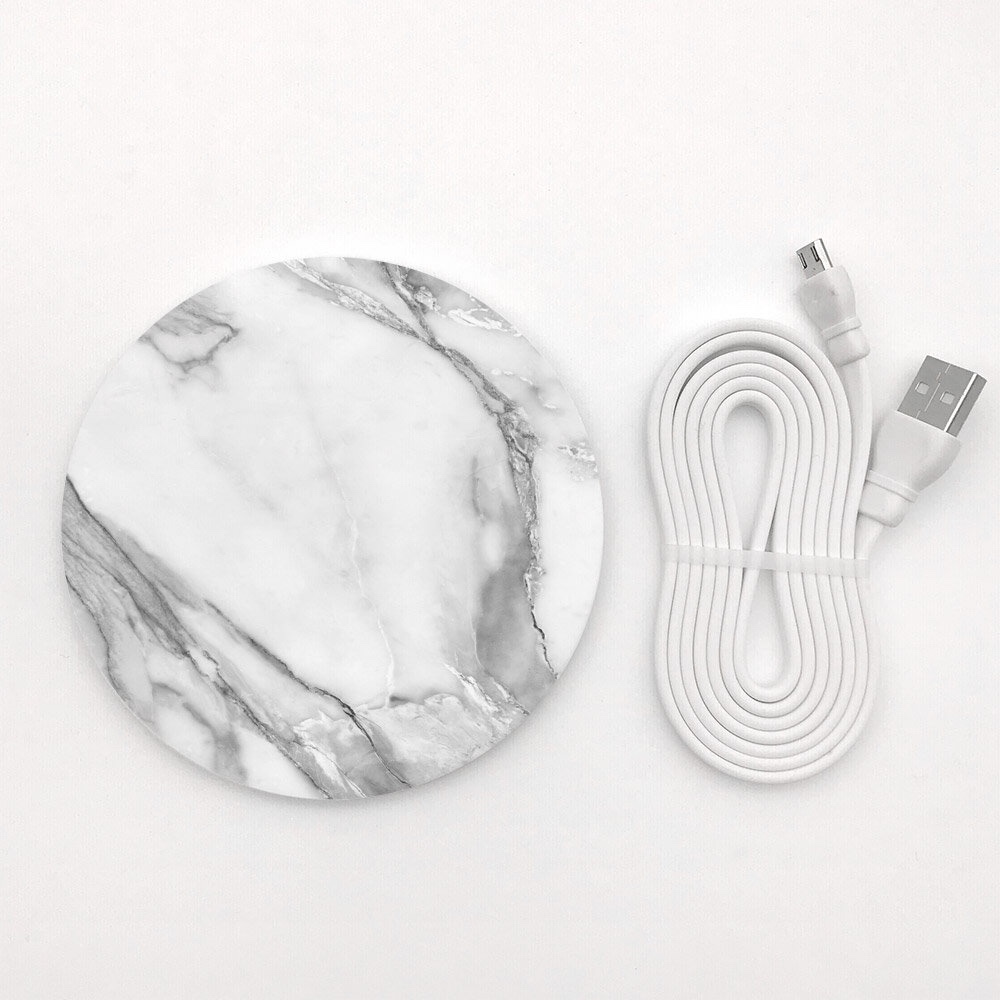 Marble 個性的なワイヤレス充電パッド iPhone X/8/8 Plus スマホ