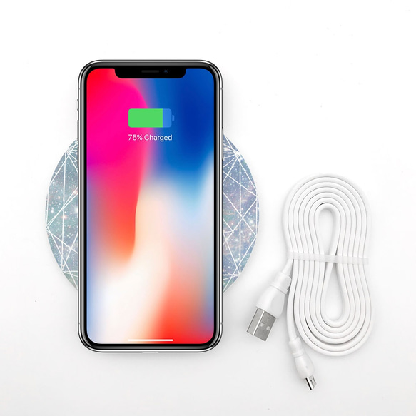 ☆太空風☆獨特的無線充電墊iPhone X / 8/8 Plus智能手機無線充電器034 第3張的照片