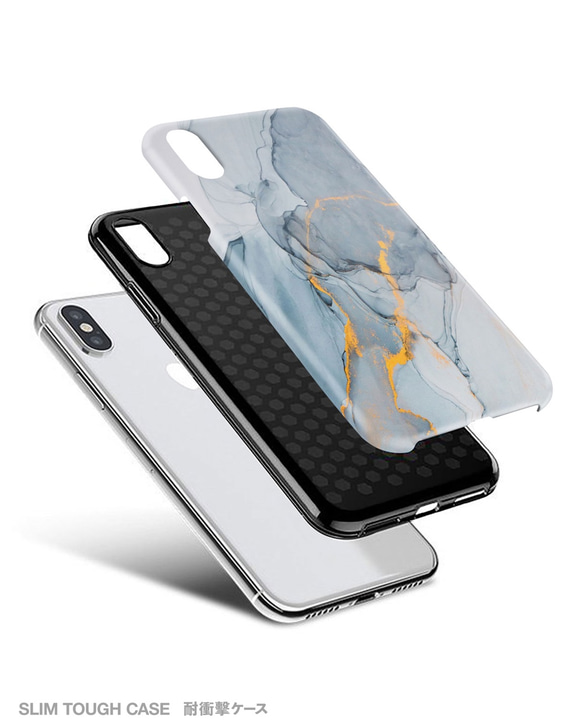 ☆Marble☆耐衝撃２層ケース iPhone X / XR / XS 全機種対応 スマホケース カバー  T783 4枚目の画像