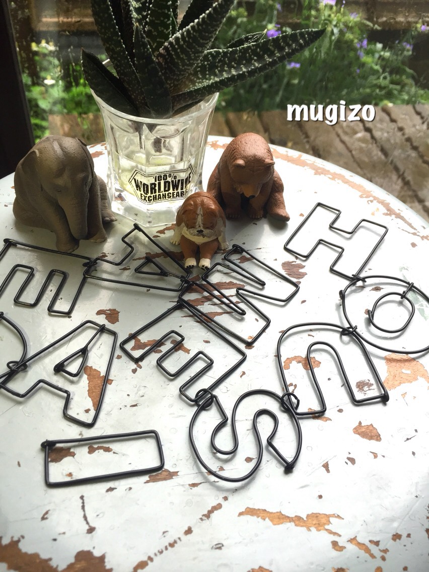 ワイヤーアルファベットでお名前オーダー。 ガーランド mugizo 通販