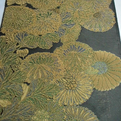 西陣織帯地　菊 2枚目の画像