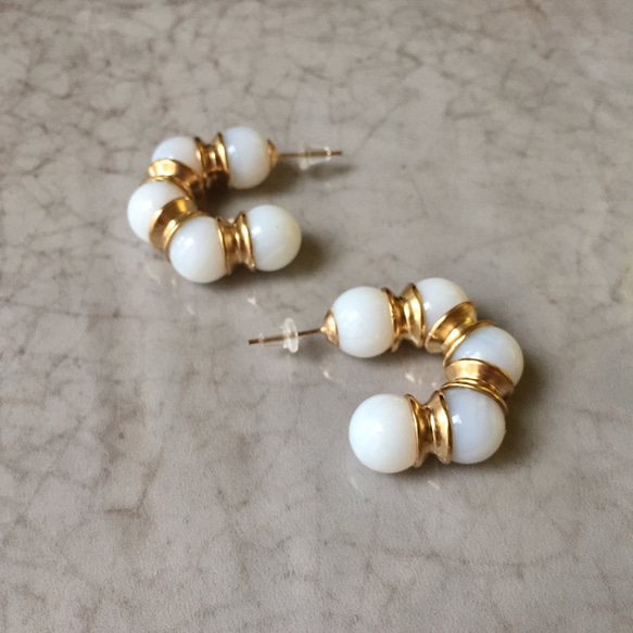 Half Round Earrings 2枚目の画像