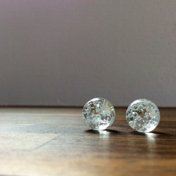 bubble drops pierce【ガラスピアス】 1枚目の画像
