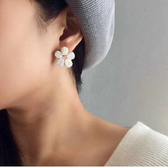 ohana pierce/earring【ガラスピアス】【ガラスイヤリング】 2枚目の画像