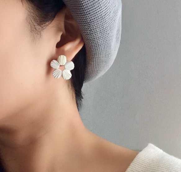 ohana pierce/earring【ガラスピアス】【ガラスイヤリング】 2枚目の画像