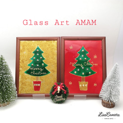 Glass Art AMAM クリスマスツリー　A (GOL D) 3枚目の画像