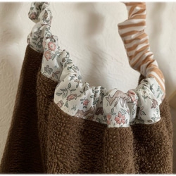 Liberty Meadow Tails 法式領&amp;睡玫瑰鮭魚粉紅貼布毛巾圍裙組① 第3張的照片