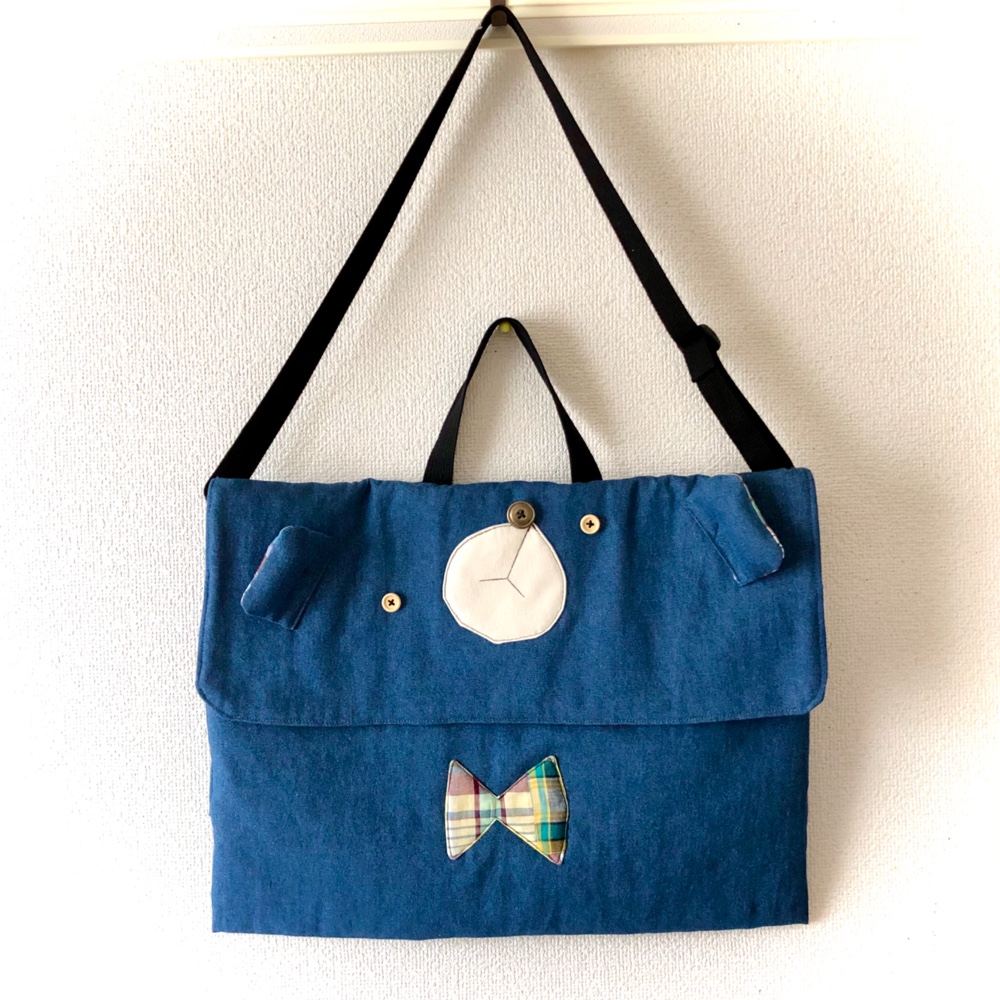 デニくまさん★防災頭巾カバー【受注制作】