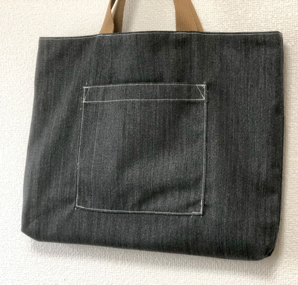 森の木々リバーシブルLesson bag★オーダー不可一点のみ 3枚目の画像