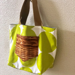 新作▽ reversible mini tote bag【dot】 3枚目の画像