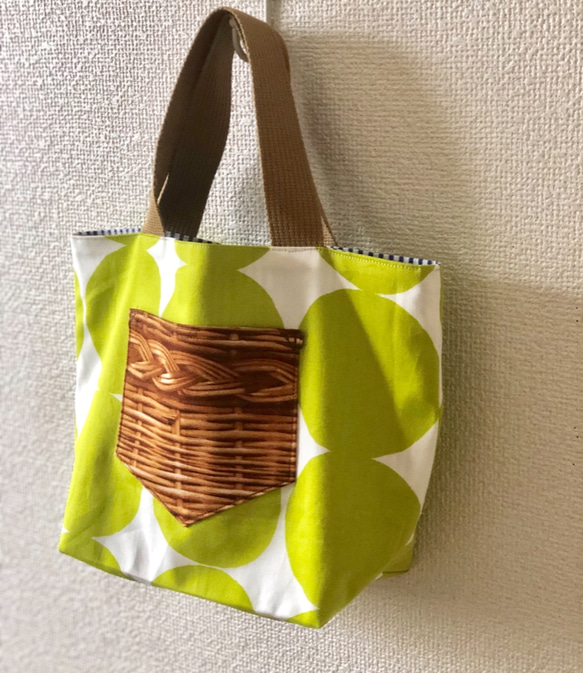 新作▽ reversible mini tote bag【dot】 3枚目の画像