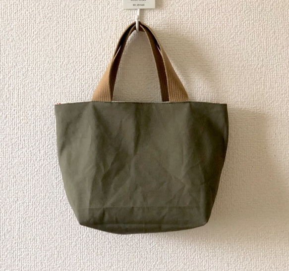 新作▽ reversible mini tote bag【rose】 2枚目の画像