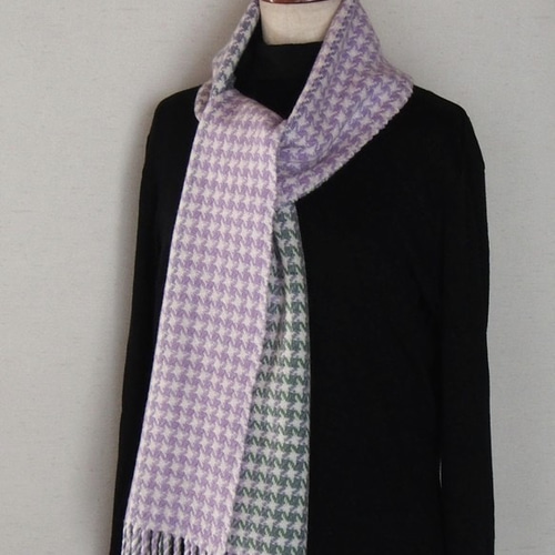 手織り・千鳥格子柄マフラー マフラー hiro-gare 通販 1563573｜Creema
