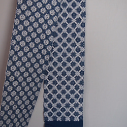 『数量限定１点夏の福袋』藍染手織の半幅帯とフワフワコサージュ　 5枚目の画像