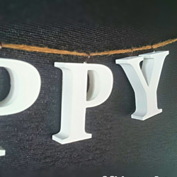 アルファベット ガーランド(木製) 『HAPPY』=5文字 3枚目の画像