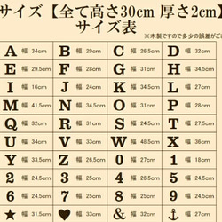 木製オブジェ(モス)Ｌサイズ(18.5cm)×１点 『Ａ・Ｂ・Ｃ・Ｄ・Ｅ』 4枚目の画像