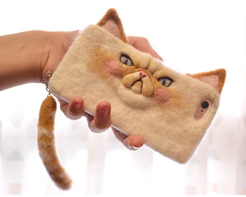 ねこふぉん - エキゾチックショートヘアのギズモ【羊毛フェルト