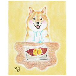 柴犬と焼き芋【美味しいゴハンシリーズ-モバイルバッテリー・充電器】 4枚目の画像