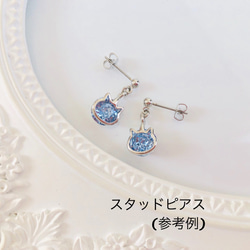 Swarovski ネコのジュエリークリップピアス 4枚目の画像