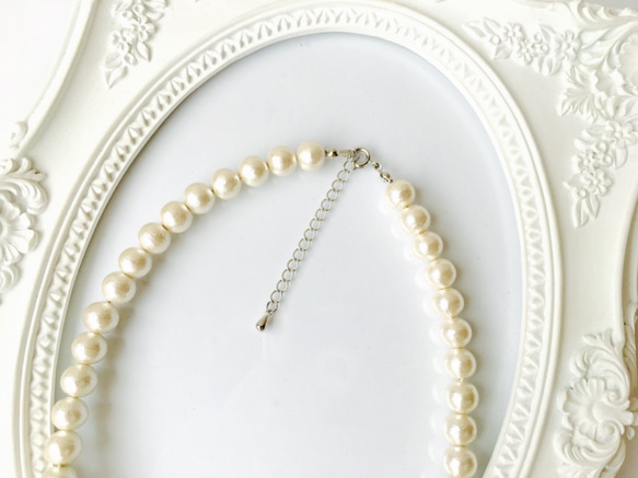 cotton pearl necklace 2枚目の画像