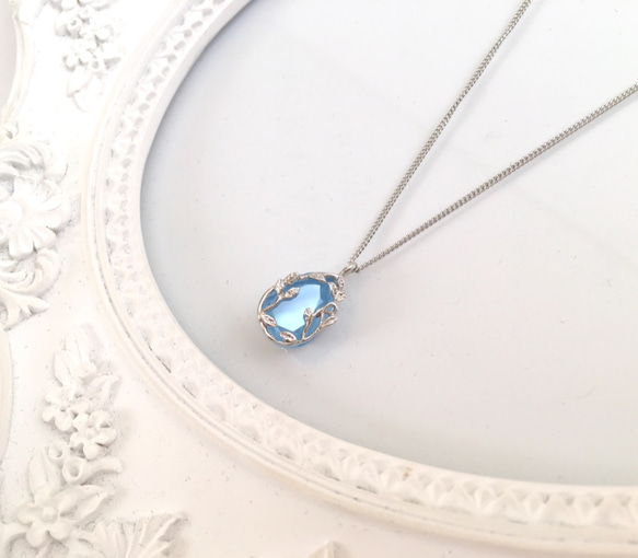 Swarovski ジュエルリーフネックレス 3枚目の画像