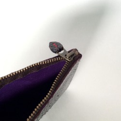 パイソン　蛇革本革　財布にも使える通帳ケース エメラルド 3枚目の画像