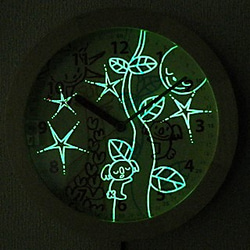 天然木　 キリン 振り子時計 2枚目の画像
