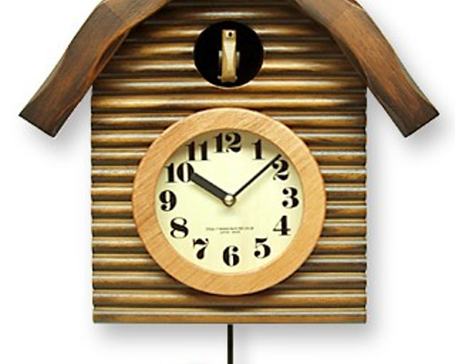 さんてる　鳩時計 さんてる 手作りレトロ 鳩時計 幅450×奥行165×高さ325mm