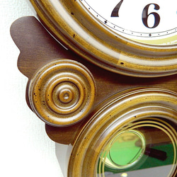 敲鐘報時・不倒翁型鐘擺裝飾鐘（阿拉伯數字） 第2張的照片