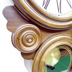 敲鐘報時・不倒翁型鐘擺裝飾鐘（羅馬數字） 第2張的照片