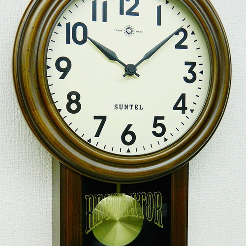 スタンダード電波振り子時計(丸) sr06_a 掛け時計・置き時計 ゆうれ
