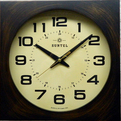 日本製 角型アンティーク電波掛け時計 DQL677 15000 掛け時計