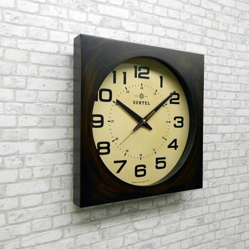 日本製 角型アンティーク電波掛け時計 DQL677 15000 掛け時計