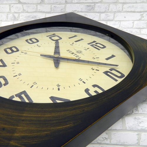 日本製 角型アンティーク電波掛け時計 DQL677 15000 掛け時計