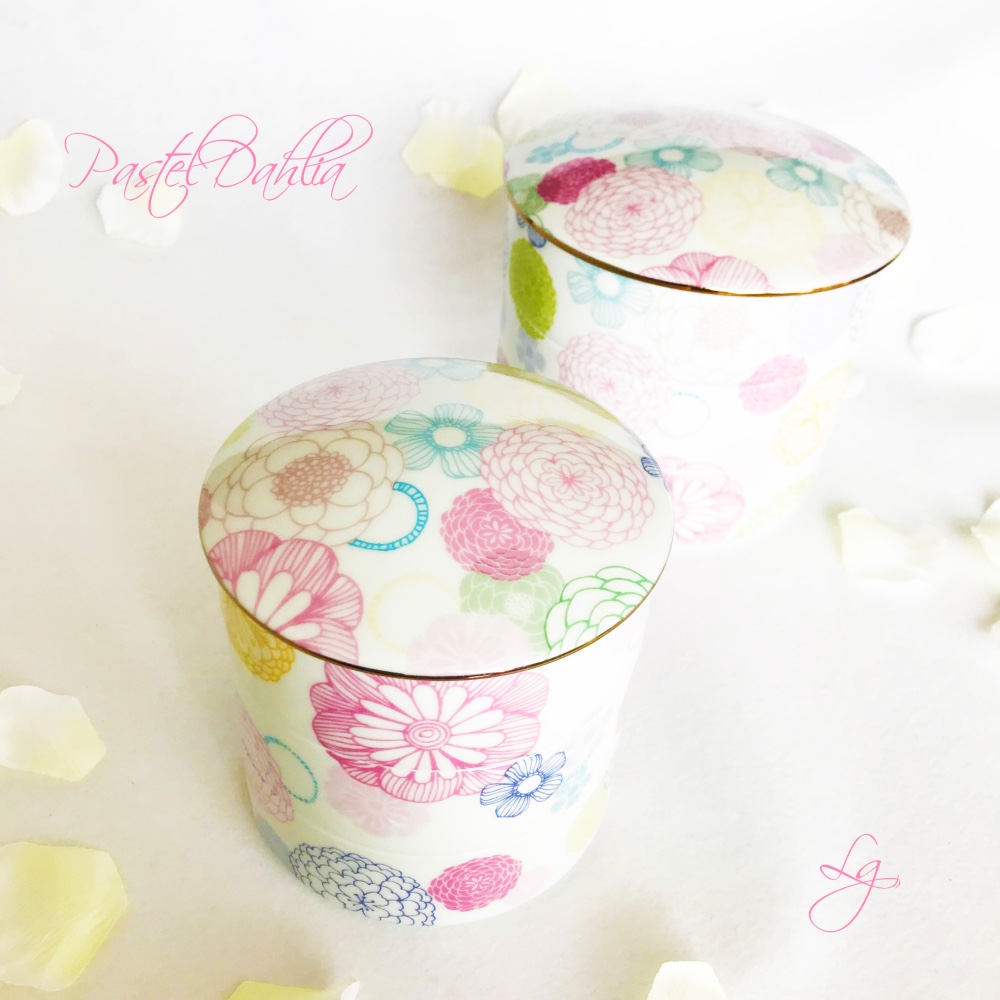 【電子レンジＯＫ】総柄♪華やかで可愛い♪人気のパステルダリア三段お重（小）♪