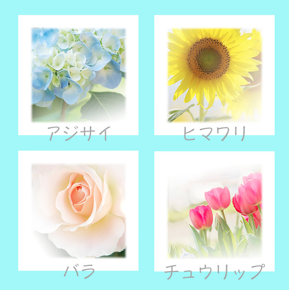 １３種類のお花から２種類を選べる可愛いお花のメモ帳 2枚目の画像