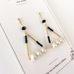 Cotton pearl triangle pierce_PIC057 3枚目の画像